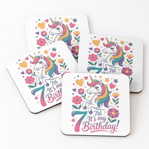 Item preview, 7Birthday Unicorn designed and sold by jkrphoto.