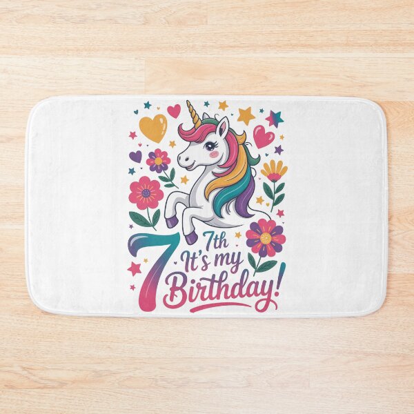 Item preview, 7Birthday Unicorn designed and sold by jkrphoto.