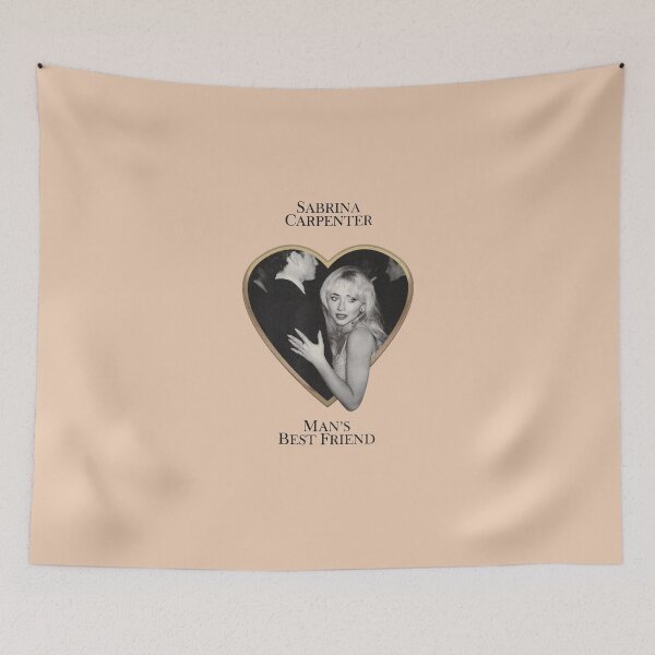 Item preview, Sabrina Carpenter Man's Best Friend Heart Retro designed and sold by Moonpaw-Whimsy.