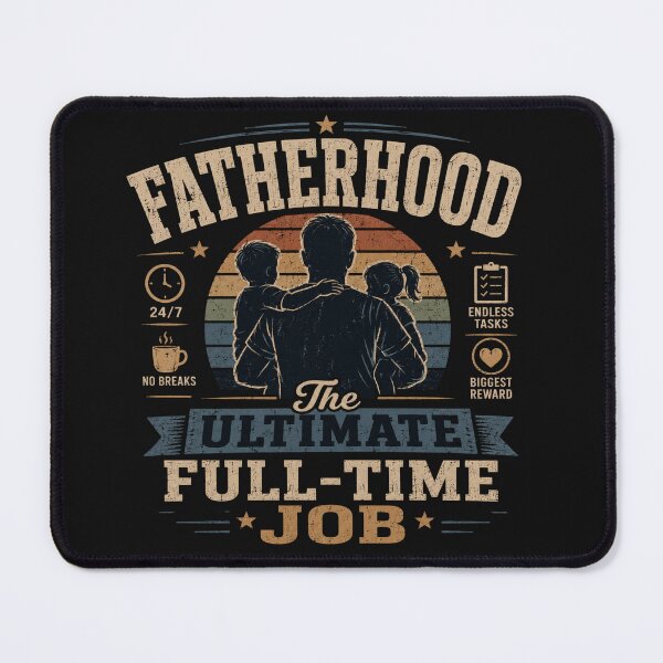 Item preview, Fatherhood: The Ultimate Full-Time Job | Dad Life Design designed and sold by RJACreative.