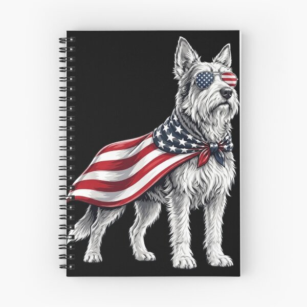 Item preview, Patriotic American Dog Superhero - 4th of July Westie with Flag Cape designed and sold by haitrieuic96.