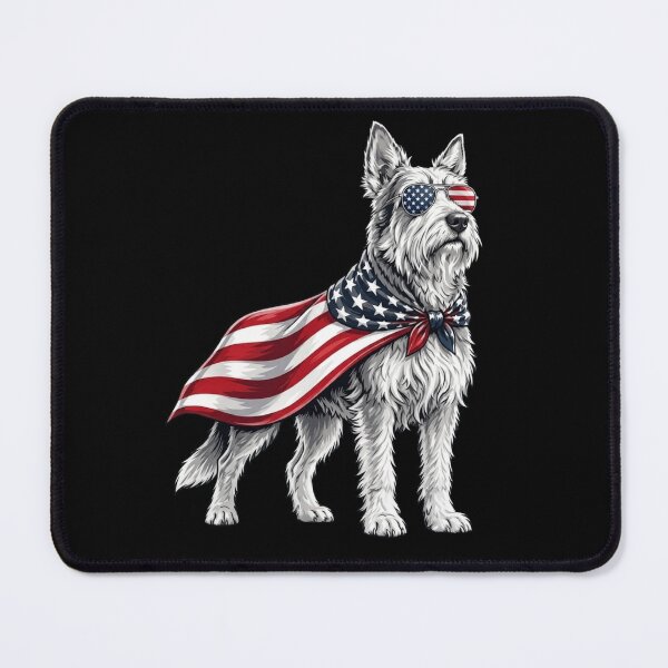 Item preview, Patriotic American Dog Superhero - 4th of July Westie with Flag Cape designed and sold by haitrieuic96.