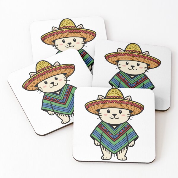 Item preview, Mexico cartoon cat cute designed and sold by monkeytee.