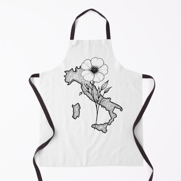 Item preview, Italy Boot Map with White Blossom – Minimal Italian Line Art Design designed and sold by EmeraldeaArt.