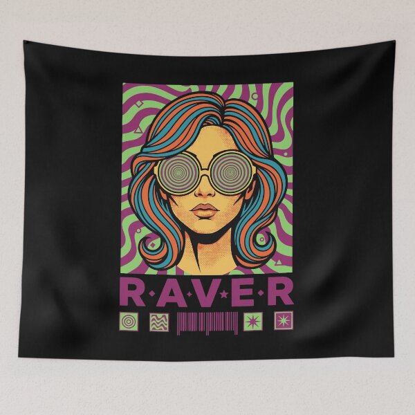 Item preview, Raver Hippie Music Trippy Rave EDM Festival designed and sold by LuminOrb.