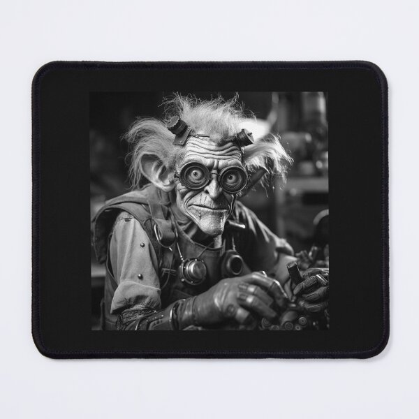 Item preview, Mad Scientist Goblin Steampunk Fantasy Art designed and sold by inkoutninja.