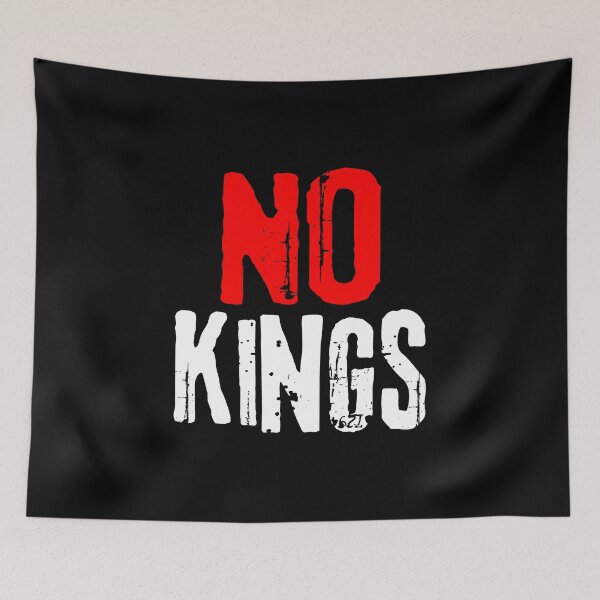 Item preview, Anti Trump No Kings in America Protest on Black designed and sold by Artycom.