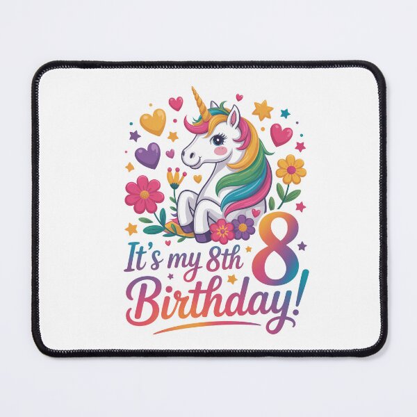 Item preview, 8 Birthday Unicorn designed and sold by jkrphoto.