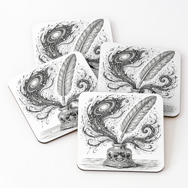 Item preview, Vintage Quill and Inkwell Engraving Art designed and sold by ryanguas.
