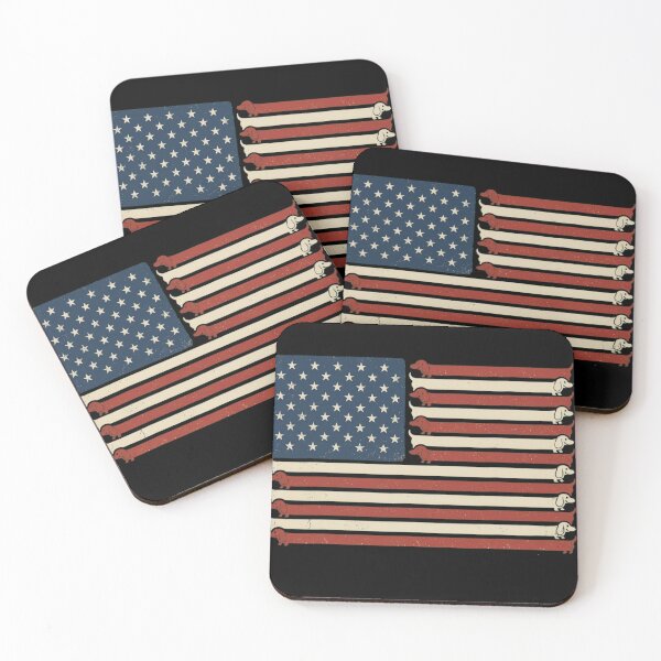 Item preview, Vintage Patriotic Dachshund American Flag Funny Wiener Dog designed and sold by haitrieuic96.