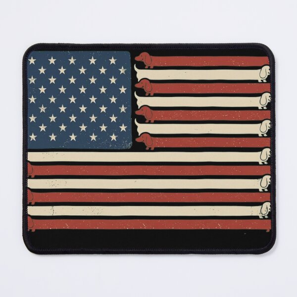 Item preview, Vintage Patriotic Dachshund American Flag Funny Wiener Dog designed and sold by haitrieuic96.