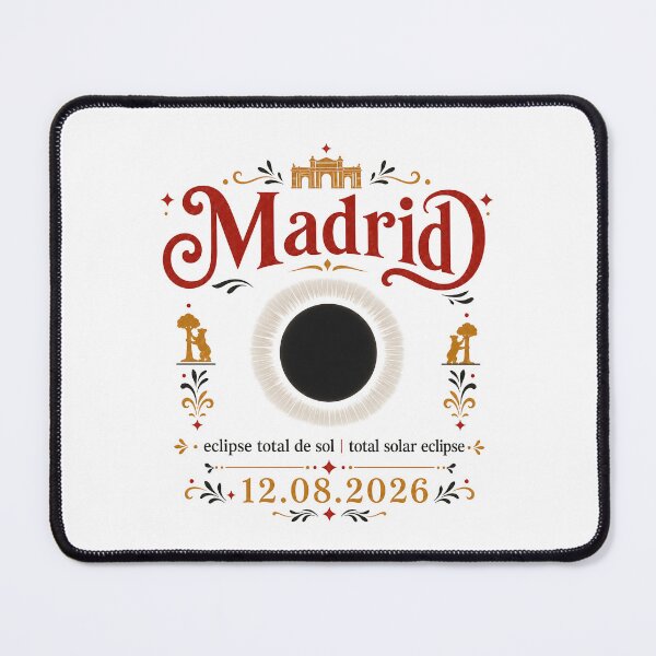 Item preview, Madrid Solar Eclipse 2026 Design designed and sold by Beyond Destinations.