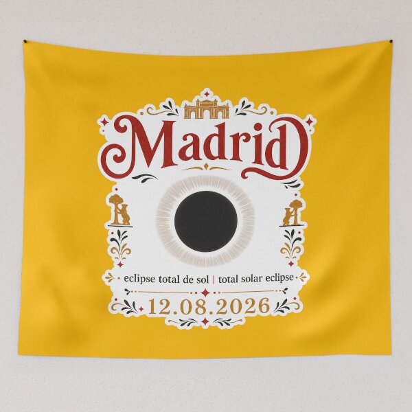 Item preview, Madrid Solar Eclipse 2026 Design designed and sold by Beyond Destinations.