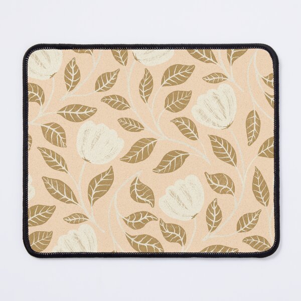 Item preview, Vintage floral pattern with golden leaves on a cream background designed and sold by Sonja Birkelbach.