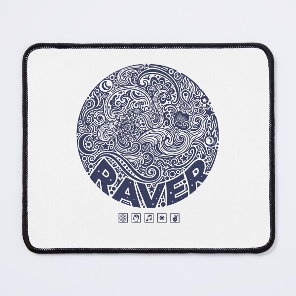 Item preview, Hippie Music Trippy Raver Rave Peace Sign designed and sold by LuminOrb.