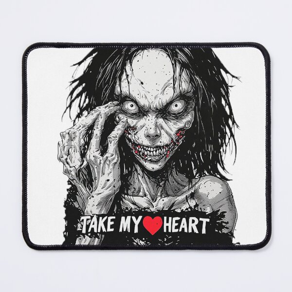 Item preview, Take My Heart – Creepy Zombie Girl Dark Romance Horror designed and sold by ChaoticZenStudio.
