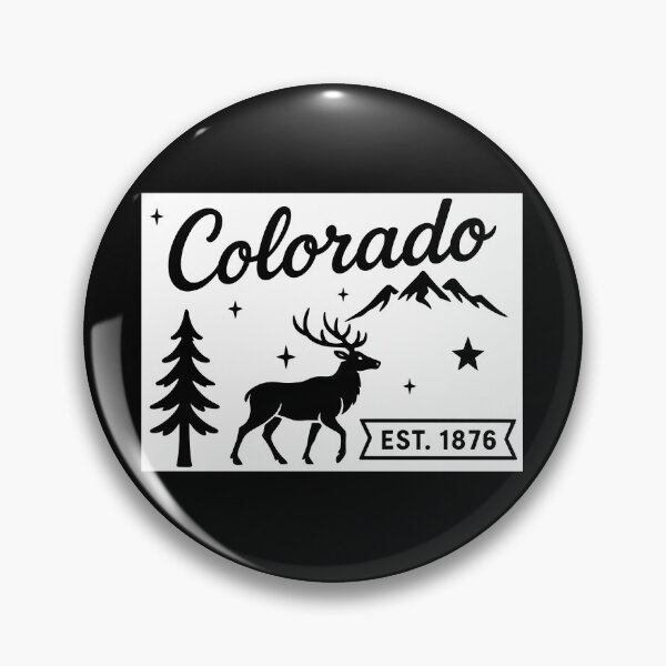 Item preview, Colorado State Vintage Elk Mountains Pine Tree Retro Wilderness Art designed and sold by Sunflo67.