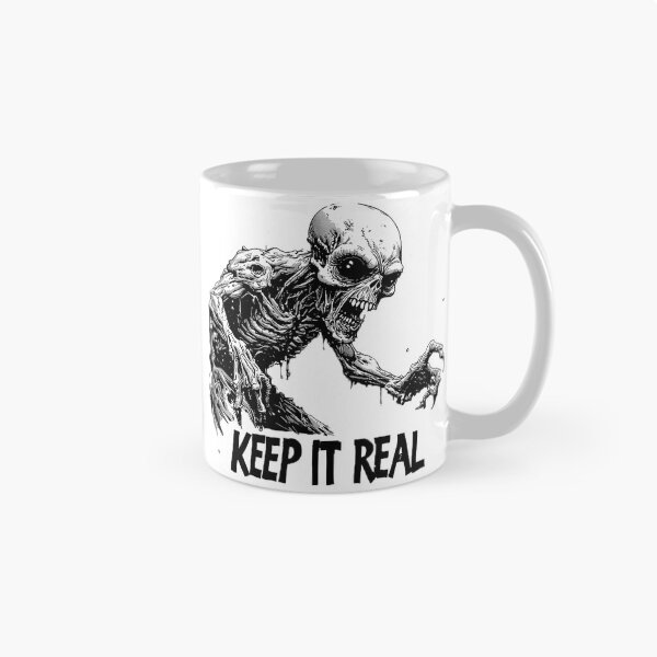 Item preview, Keep It Real – Creepy Zombie Horror Dark Humor T-Shirt designed and sold by ChaoticZenStudio.