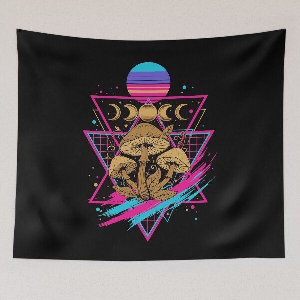 Item preview, trippy festival hippie mushroom tie dye rave designed and sold by LuminOrb.