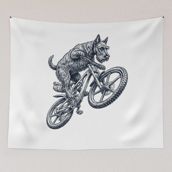 Item preview, Vintage Scottish Terrier Riding Bicycle Cycling Bike Dog Lover designed and sold by TerryConnells.