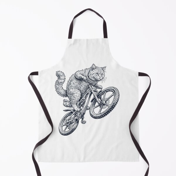 Item preview, Vintage Selkirk Rex Cat Riding Bicycle Cycling Bike Kitten Lover designed and sold by TerryConnells.