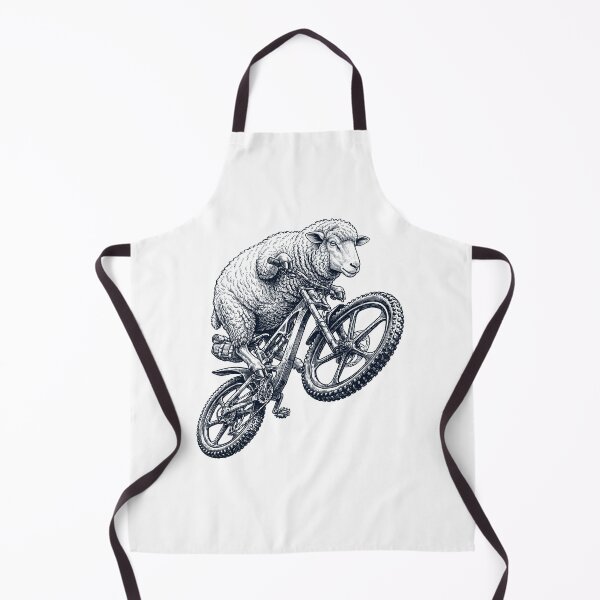 Item preview, Vintage Sheep Riding Bicycle Cycling Bike Animal Lover designed and sold by TerryConnells.