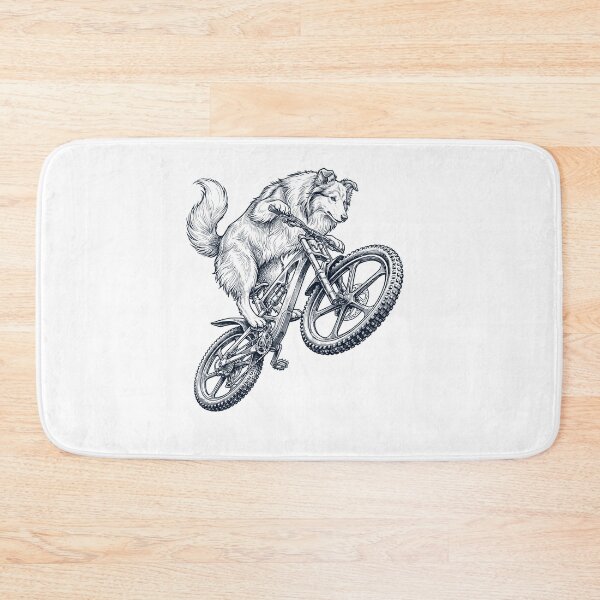 Item preview, Vintage Shetland Sheepdog Riding Bicycle Cycling Bike Dog Lover designed and sold by TerryConnells.