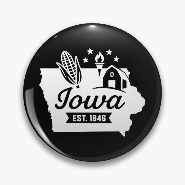 Artikelvorschau, Iowa Vintage Maisscheunenfackel Retro Staatskunst entworfen und verkauft von Sunflo67.