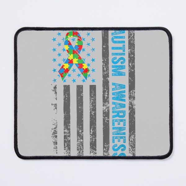 Item preview, Autism Awareness US American Flag Mom Dad Kids designed and sold by KathieFaugh.