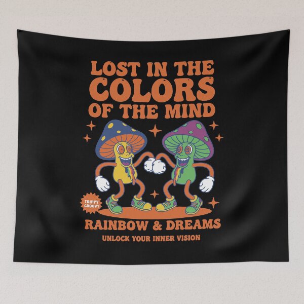 Item preview, Trippy Music Festival Hippie Mushroom Dreams designed and sold by LuminOrb.