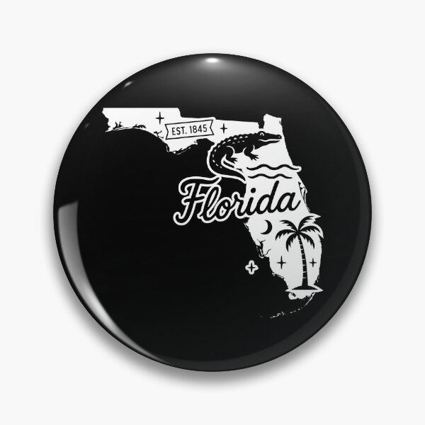 Item preview, Florida Vintage Alligator Palm Tree Retro State Art designed and sold by Sunflo67.