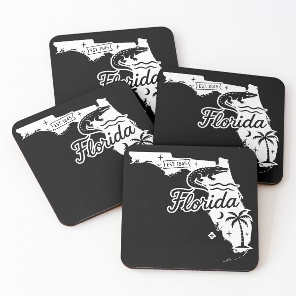 Item preview, Florida Vintage Alligator Palm Tree Retro State Art designed and sold by Sunflo67.