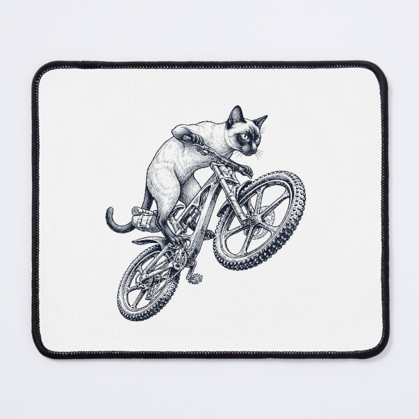 Item preview, Vintage Siamese Cat Riding Bicycle Cycling Bike Kitten Lover designed and sold by TerryConnells.