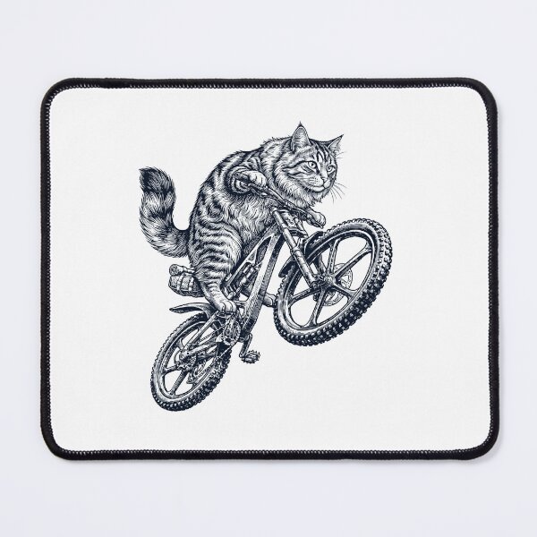 Item preview, Vintage Siberian Cat Riding Bicycle Cycling Bike Kitten Lover designed and sold by TerryConnells.