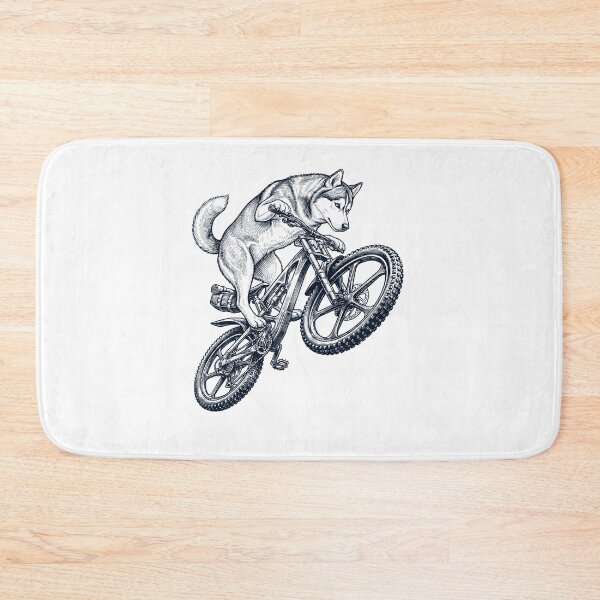 Item preview, Vintage Siberian Husky Riding Bicycle Cycling Bike Dog Lover designed and sold by TerryConnells.