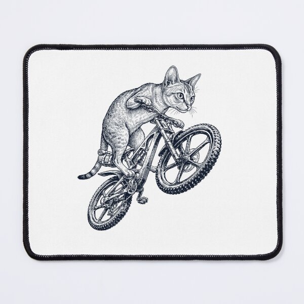 Item preview, Vintage Singapura Cat Riding Bicycle Cycling Bike Kitten Lover designed and sold by TerryConnells.