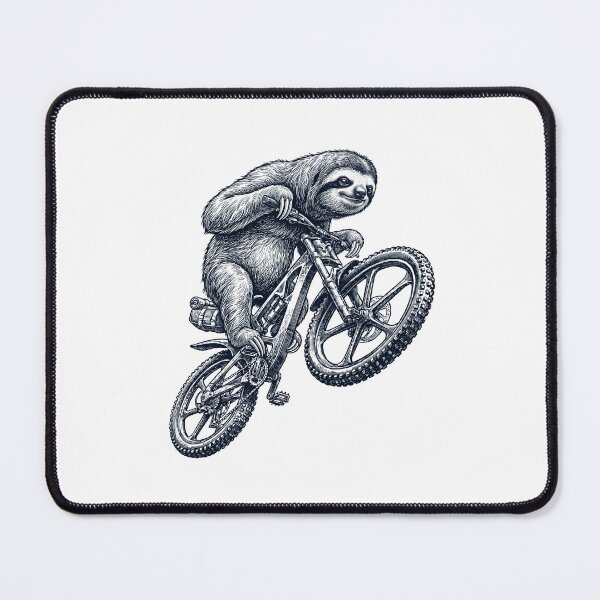 Item preview, Vintage Sloth Riding Bicycle Cycling Bike Animal Lover designed and sold by TerryConnells.