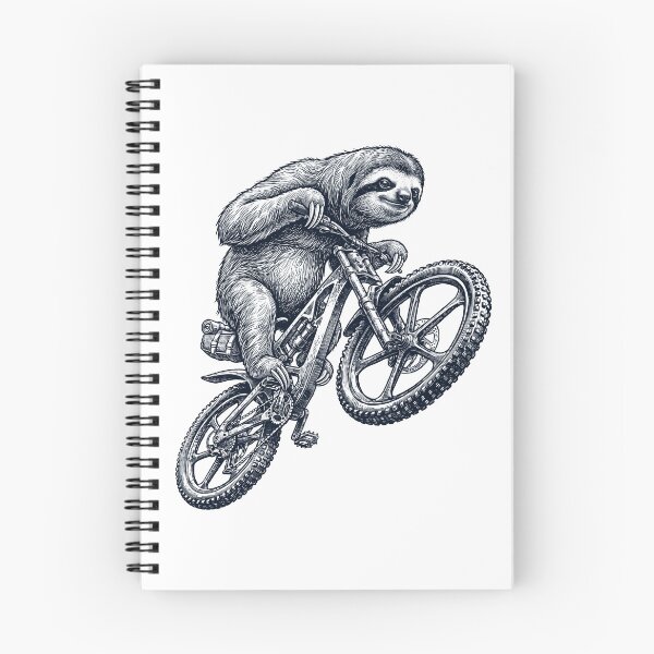 Item preview, Vintage Sloth Riding Bicycle Cycling Bike Animal Lover designed and sold by TerryConnells.