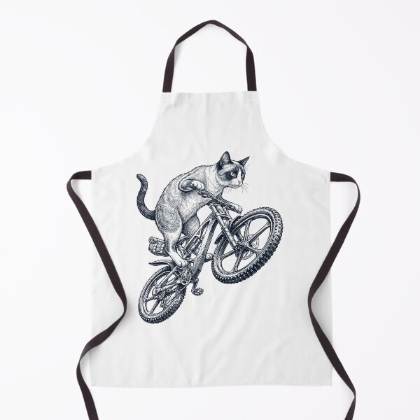 Item preview, Vintage Snowshoe Cat Riding Bicycle Cycling Bike Kitten Lover designed and sold by TerryConnells.