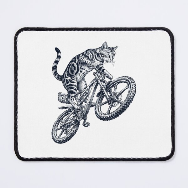 Item preview, Vintage Sokoke Cat Riding Bicycle Cycling Bike Kitten Lover designed and sold by TerryConnells.