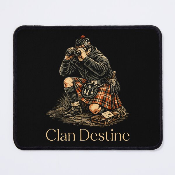 Item preview, Scottish Highland Soldier With Binoculars - Vintage Retro designed and sold by AberDons.