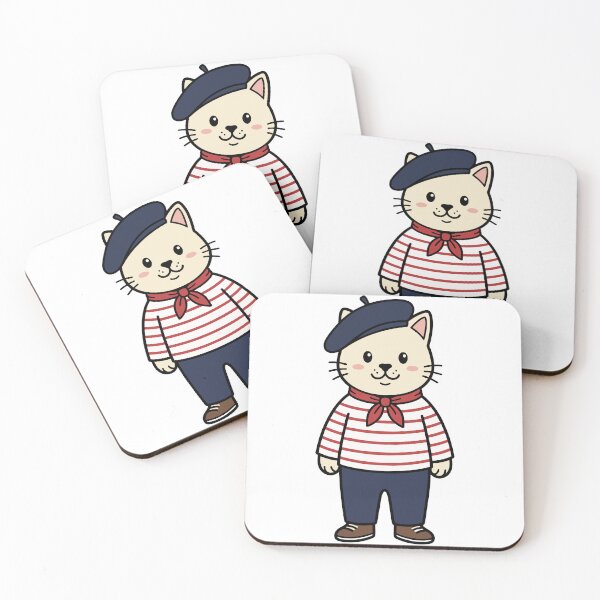 Item preview, French cute cat designed and sold by monkeytee.
