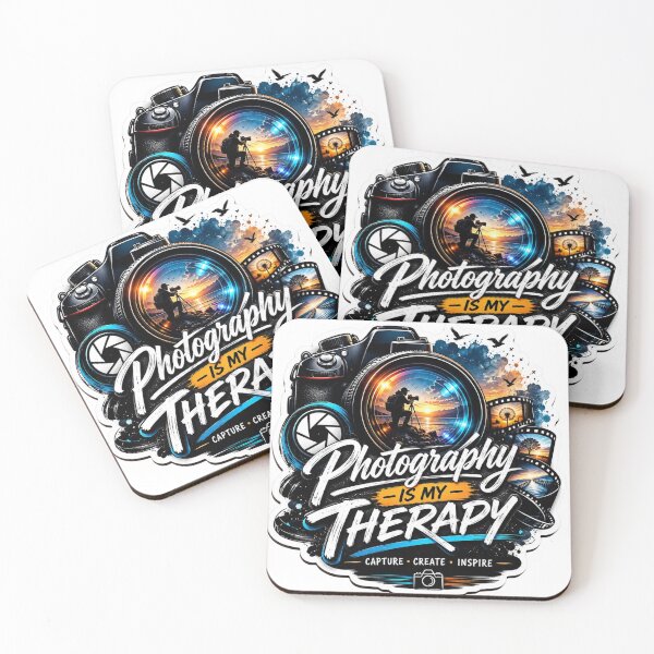 Item preview, Photography Is My Therapy Photographer Sticker designed and sold by Omanut Studio — By Ashwin..