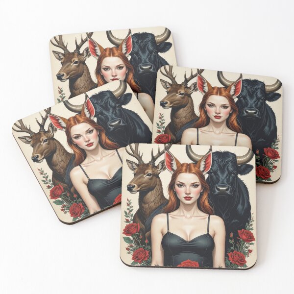 Item preview, Stag and Vixen and Bull designed and sold by KHAIREVIXEN.