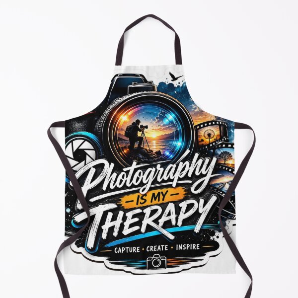 Item preview, Photography Is My Therapy Photographer Sticker designed and sold by Omanut Studio — By Ashwin..