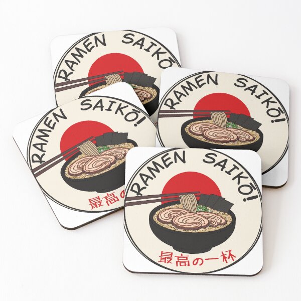Item preview, Japanese Ramen with Chopsticks Retro Stamp Design designed and sold by Senana-Banana.