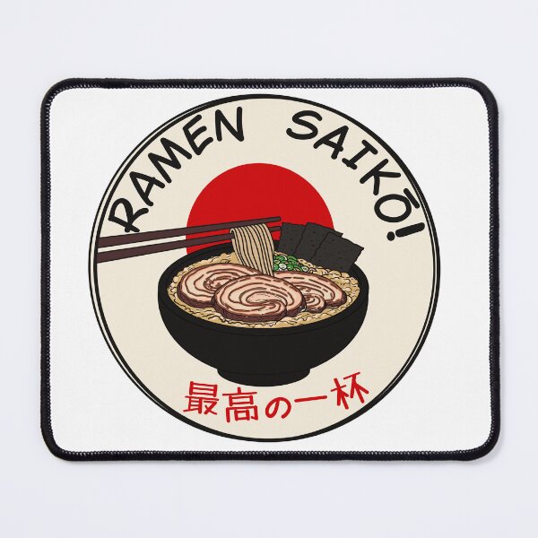 Item preview, Japanese Ramen with Chopsticks Retro Stamp Design designed and sold by Senana-Banana.