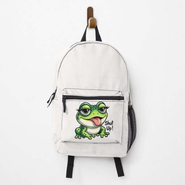 Item preview, Sassy Frog Shut Up Cartoon Funny Sarcastic Meme designed and sold by PixelQ.