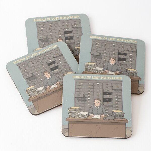 Item preview, Bureau of Lost Motivation Retro Office Poster designed and sold by PictorialWhimsy.