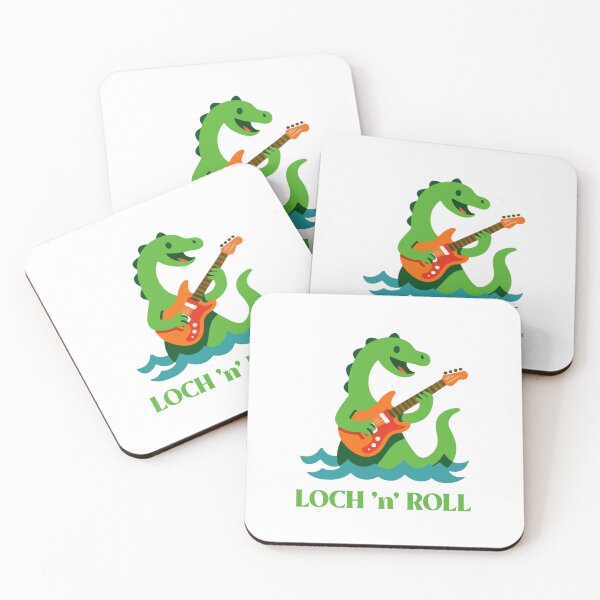 Item preview, Loch Ness Monster Playing a Rock Guitar designed and sold by AberDons.